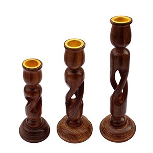 Porte-bougies en bois de sheesham, fabrication sur mesure, vente en gros |   Aqdus Saleem Inde - Product Image 2