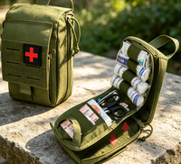 Pochette tactique, organiseur utilitaire en tissu pour kits de survie en plein air, trousse de premiers soins d'urgence pour la randonnée et la chasse