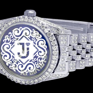 Reloj de cuarzo con diamantes de imitación VVS Moissanite, esfera cuadrada, completamente blanco, con correa plateada, analógico, de lujo, para hombre y mujer - Product Image 3