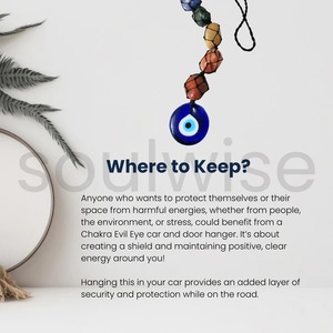 Décoration de porte et de voiture en cristal des sept chakras, certifiée - Product Image 4