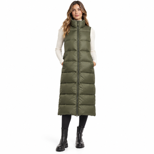 Women's Fashion Puffer <b>Vest</b> Winter Warm Waistcoat Private Label Brand Manufacturingpremium quality women puffer <b>vest</b> wholesale - Product Image 1