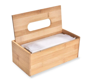 Modern Minimalist Wooden <b>Paper</b> <b>Towel</b> <b>Holder</b> - Sturdy Countertop Tissue <b>Holder</b> - Product Image 2