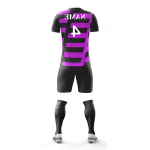 All Season Football Uniform Breathable Lightweight Summer Sets Adult Suit Manufacturer Rugby Uniform Latest Design Soccer Set - Product Image 3