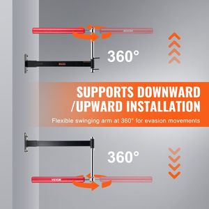 Gants d'entraînement de vitesse de frappe réglables, barre de frappe murale rotative rouge, barre de boxe réflexe, machine d'entraînement de boxe - Product Image 5