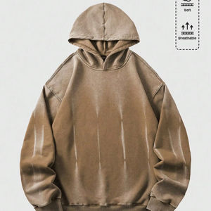 Sweat-shirt à capuche oversize pour homme, style streetwear décontracté, vêtements de sport, tissu épais de qualité supérieure, style moderne pour l'hiver. - Product Image 1