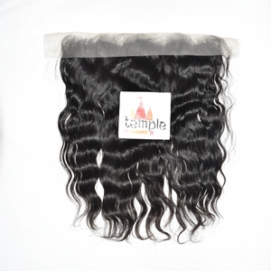 Extensions de cheveux indiens Remy non traités, alignés sur les cuticules, ondulations profondes et ondulations naturelles, double frontale 13*4, pour tissage - Product Image 5