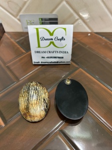 ต่างหูแตรทรงรีทำจากธรรมชาติสวยงามต่างหูทรงรีสำหรับงานเลี้ยงผู้หญิงและเด็กผู้หญิงหรืองานแต่งงาน - Product Image 2