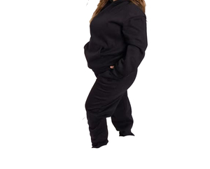 Nouvelle Collection 2026 – Survêtement de Sport Femme 2-en-1 en Polaire Respirant à Capuche et Taille Élastique, Coupe Ample, Idéal pour l'Été et le Yoga - Product Image 1