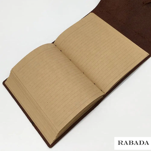 Personal Travel Diary Unlined Paper Sketchbook Doodle Art Book Recipe Book Organizer Leather <b>Journal</b> Diary Writing Notebook - Product Image 4