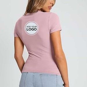 เสื้อยืดผู้หญิง Bella Canvas รุ่น Fine Jersey ทรงปกติ เป็นมิตรต่อสิ่งแวดล้อม - Product Image 4