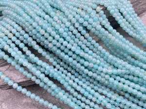 Cuentas de Amazonita Natural, Lisas y Redondas, de 2mm, 3mm, 4mm y 6mm, Cuentas Sueltas para Fabricación de Joyería, Pulseras, DIY, Venta al Por Mayor - Product Image 5