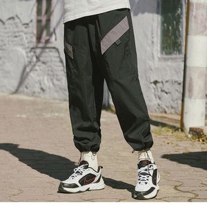 OEM High Quality Men Polyester Streetwear <b>Trousers</b> <b>Drawstring</b> Ankle Windbreaker Baggy Jogger Gym Training Track Pant - Product Image 5