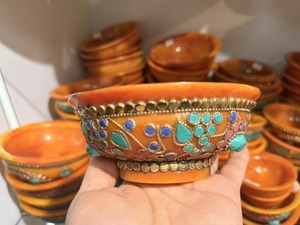 Premium Handmade <b>Resin</b> <b>Epoxy</b> Nepali Salad Bowl for Luxury Dining & Home Decor Buddhist Bowl Traditional - Product Image 4