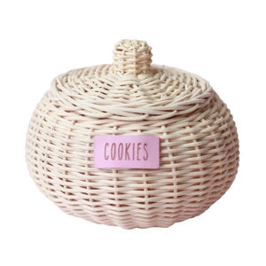 Juguete de Mimbre para Niños, Olla de Galletas de Mimbre Hecha a Mano, Juego de Té para Cocina de Juguete, Juguetes de Cocina para Niños - Product Image 2