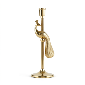 Premium Brass Peacock Candle Holder <b>Stand</b> Taper Candlestick Holder <b>Bird</b> Design Home Decor Wedding Table Centerpiece Decoration - Product Image 1