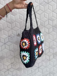Hot Sale Summer Beach Straw Bags Bohemian Crochet Multi Color Handmade Women Shoulder Bag Sea Grass <b>Square</b> Bag - Product Image 2