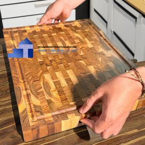Tabla de Cortar de Madera de Acacia Natural de Primera Calidad, Bloques de Cortar de Acacia, Venta al por Mayor del Fabricante de Vietnam - Product Image 1