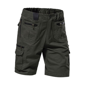 New Style Custom Made Men Customization Cargo Shorts Solid Color 100% Cotton Fleece Men Cargo Shorts Made In Pakistan - Product Image 5