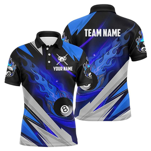 Camiseta de billar de alta calidad para equipos, al por mayor, que absorbe la humedad, ligera, para hombres. - Product Image 5