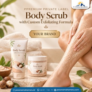 Gommage corporel à marque privée, crème exfoliante pour le corps, formule douce pour les soins de la peau, pour une routine quotidienne de beauté et de spa - Product Image 1