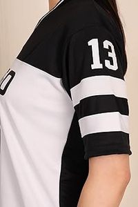 Haut de sport respirant en coton pour femme, manches courtes, coupe ample confortable, tissu jersey uni teint - Product Image 2