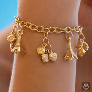 PRAO French Allure Bracelet anti-ternissement doré Accessoire à breloques fines - Product Image 4