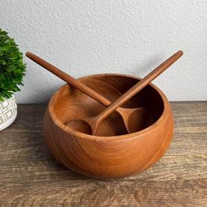 Ensemble de bols de service en bois massif écologiques, faits à la main, design minimaliste, finition naturelle, bols décoratifs pour servir les aliments - Product Image 6