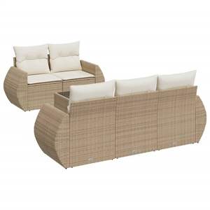 Conjunto de Sofás de Jardín Color Beige - Product Image 2