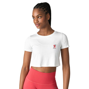 Top Corto de Mujer, Elegante, para Verano, Tejido Fino, Transpirable, Antiarrugas, Fácil de Lavar, Corte Regular, Prenda Moderna - Product Image 3