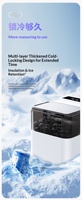 Machine à glaçons électrique en plastique, portable, intelligente, petite puissance, entièrement automatique, pour usage domestique et hôtelier, traitement personnalisé, 165W