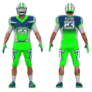 ชุดกีฬาอเมริกันฟุตบอลสไตล์โดดเด่น ราคาขายส่ง รับผลิตตามสั่ง ชุดยูนิฟอร์มอเมริกันฟุตบอลขายดี ชุดกีฬาผู้ชาย - Product Image 1