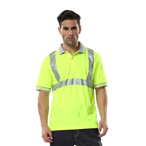 Camisetas Polo de Manga Corta con Cuello Camisero, Transpirables, de Alta Visibilidad, Reflectantes e Impermeables, Unisex, para Trabajo, Última Llegada - Product Image 4