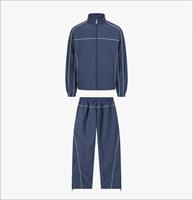 Ensemble coupe-vent décontracté d'hiver personnalisé OEM pour hommes JUZEE SPORTS JS-WS-047 – Survêtement en nylon respirant avec veste zippée haute performance