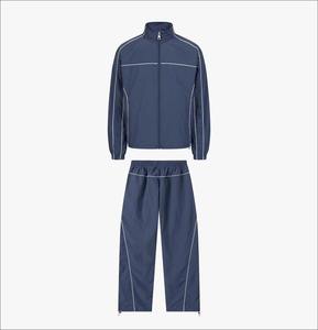 Ensemble coupe-vent décontracté d'hiver OEM pour hommes JUZEE SPORTS JS-WS-047, survêtement en nylon, veste de sport zippée, respirante, haute qualité - Product Image 5