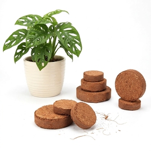 Discos de Fibra de Coco Orgánica Natural Ecológica de Alta Retención de Agua para Cultivo en Interiores/Exteriores - Product Image 1