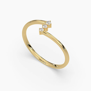 Fashion Vintage 14KT Rose Gold Plated Lab Diamond IGI Certified Round Brilliant Cut Wedding <b>Ring</b> for Women - Product Image 3