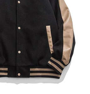 Veste varsity vintage pour homme de haute qualité, col montant, multicolore, tissu 100% coton, fermeture à boutons, veste de baseball varsity pour homme - Product Image 6