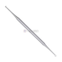 Extracteur professionnel double embout pour points noirs et acné en acier inoxydable, outil de soin de précision avec poignée texturée, râpe à pieds tendance
