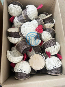 Graceful Handwoven Rattan <b>Gift</b> <b>Box</b> Adorable Wicker Candy Holder For <b>Ramadan</b> Eid Gifting And Garangao Festival - Product Image 4