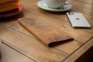 Portacontas de Cuero Genuino Hecho a Mano de Lujo al por Mayor, Presentador de Cheques para Restaurantes con Logotipo Personalizado, Suministro al por Mayor para Hoteles LBH-0202 - Product Image 3