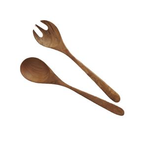 Fresh Wholesale Acacia Spoon and Fork Set Wooden <b>Salad</b> <b>Servers</b> with Long Handle Kitchen Gadgets Eco Friendly Products 2023 - Product Image 1