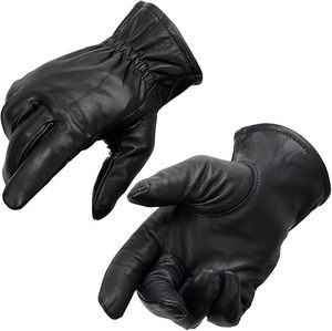 Gants de vélo en cuir jaune respirants avec doublure thermique en microfibre, longueur poignet, pour le cyclisme, les sports, les voyages et l'usage quotidien - Product Image 2