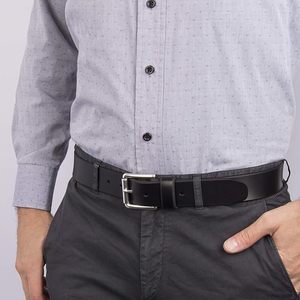 Cuir de vachette personnalisé OEM pour hommes, décontracté, de haute qualité, en cuir véritable, avec boucle argentée, tressé, robuste, options de logo personnalisé, premium - Product Image 4
