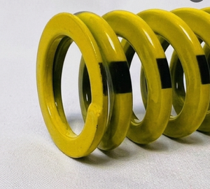 Resorte de compresión amarillo Mollificio Bordignon USG de sección ovalada con carga pesada, diámetro: 2, diámetro de la varilla: 1 - Product Image 3
