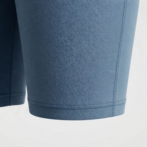 <b>Women's</b> 2 Piece Knitted Solid Color Loose Fit Crew Neck Short Sleeve T Shirt and Above Knee Shorts <b>Set</b> Breathable Casual Wear - Product Image 6