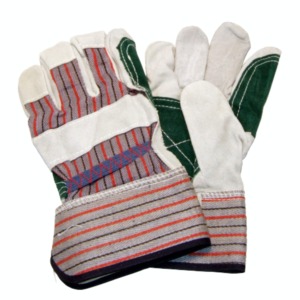 Guantes de Trabajo sin Dedos de Algodón Antideslizantes para Exteriores Unisex para Todas las Estaciones Diseño a Rayas Verde Blanco Rojo Gris - Product Image 1