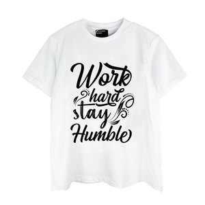 Men's Black Short Sleeve O-Neck Casual T-Shirt Letter Pattern Printed Front Regular Fit 100% Cotton Jersey Fabric 320g DAIZEN - Product Image 5