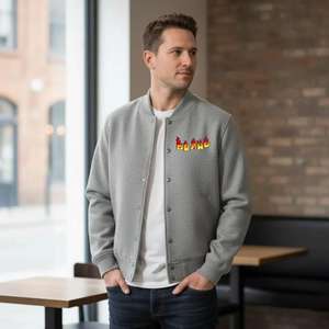 Chaqueta Universitaria Unisex Personalizada Hecha de Lana Premium y Mangas de Cuero Genuino, Bordado de Alta Calidad para Equipos o Marca Personalizada - Product Image 1