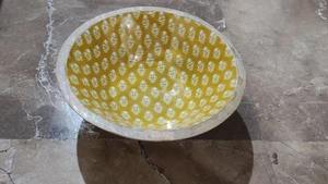 Bol en bois de manguier avec autocollant, qualité constante et finition professionnelle, idéal pour les marchés culinaires et de décoration modernes - Product Image 5