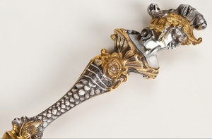 Ensemble de couverts élégants bicolores plaqués, couteau, fourchette, cuillère, design royal, couverts en métal durables, vaisselle de mariage - Product Image 2